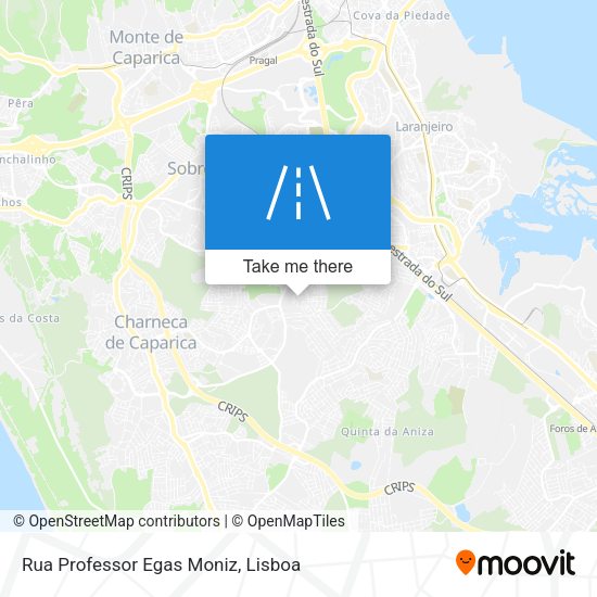 Rua Professor Egas Moniz map