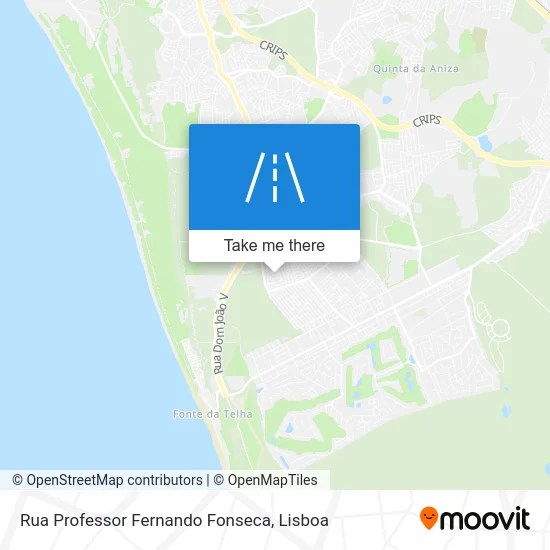 Rua Professor Fernando Fonseca map