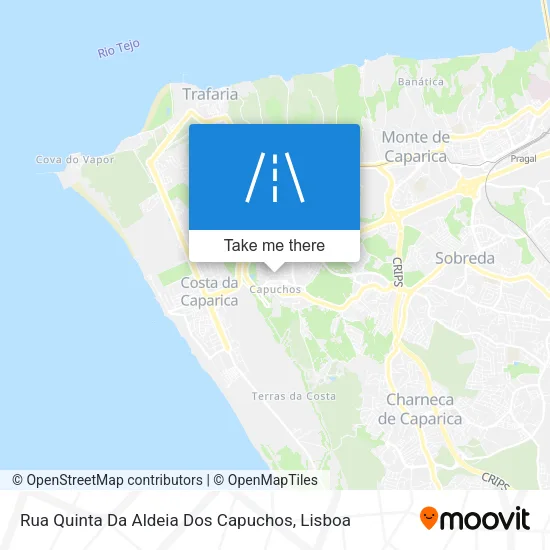 Rua Quinta Da Aldeia Dos Capuchos map