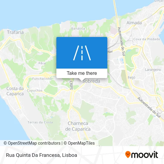 Rua Quinta Da Francesa map