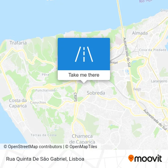 Rua Quinta De São Gabriel map