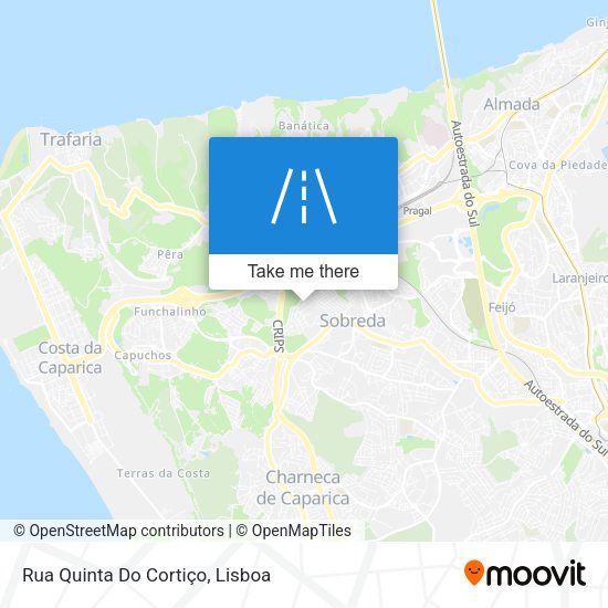 Rua Quinta Do Cortiço mapa