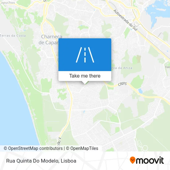 Rua Quinta Do Modelo map