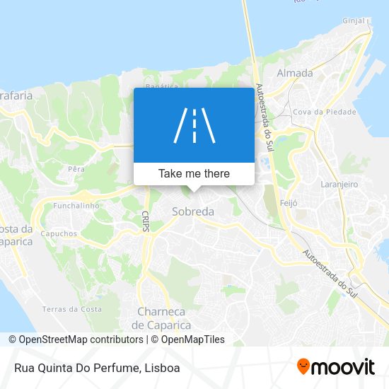 Rua Quinta Do Perfume mapa
