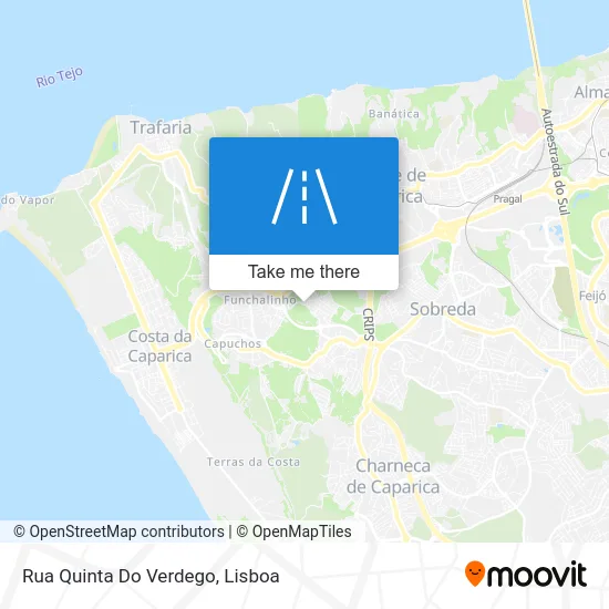 Rua Quinta Do Verdego map