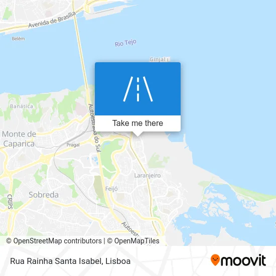 Rua Rainha Santa Isabel map