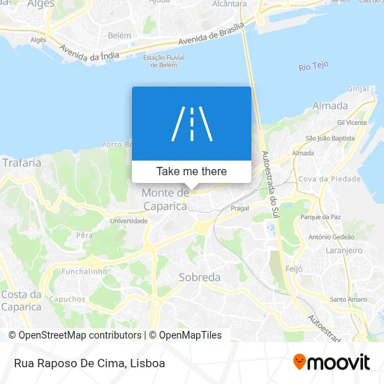Rua Raposo De Cima map