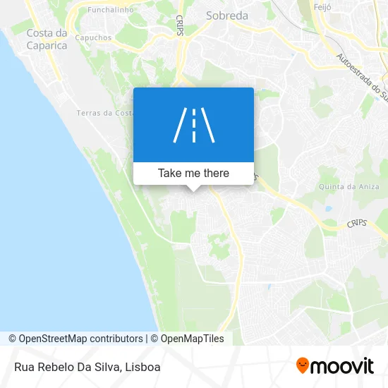 Rua Rebelo Da Silva map