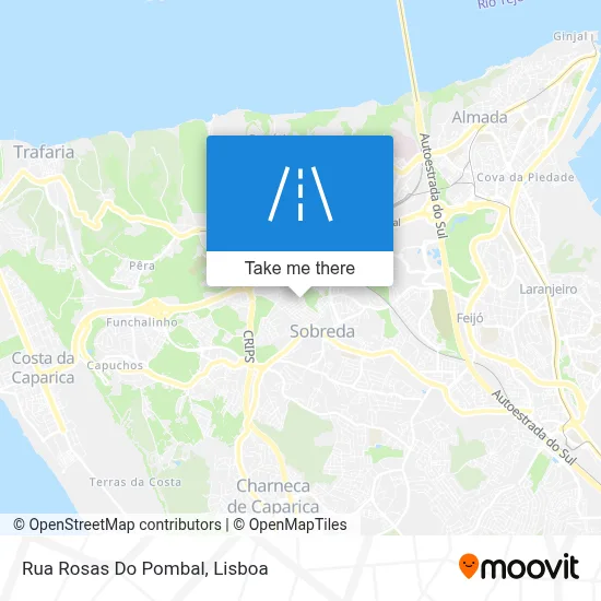Rua Rosas Do Pombal map