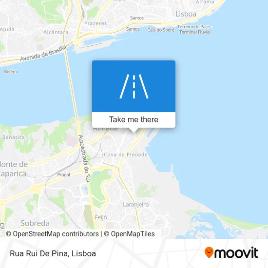 Rua Rui De Pina map