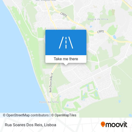 Rua Soares Dos Reis mapa