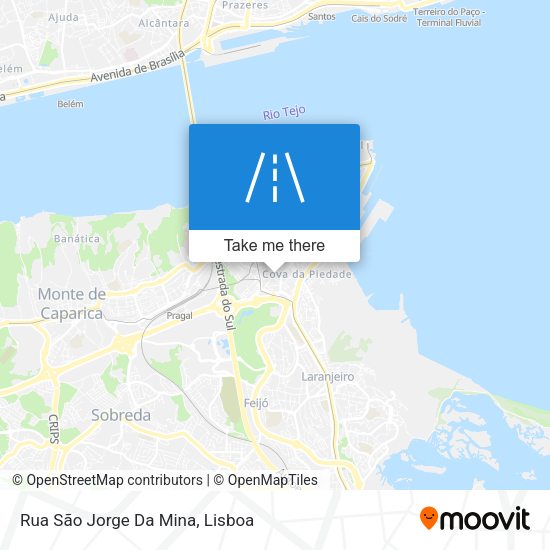 Rua São Jorge Da Mina mapa