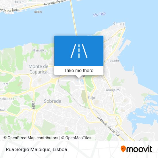 Rua Sérgio Malpique mapa