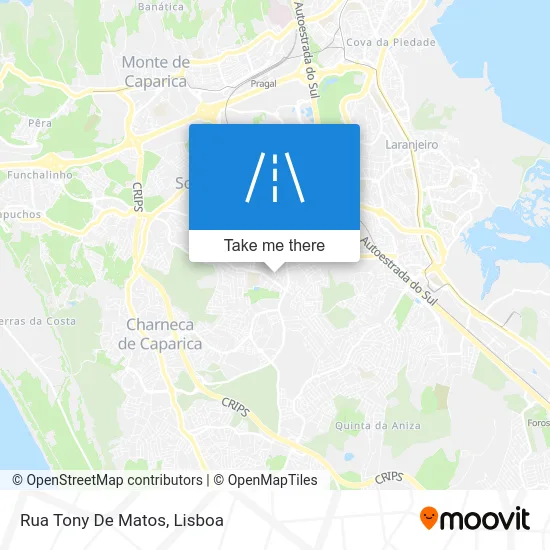 Rua Tony De Matos map