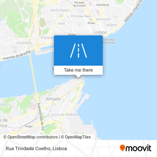 Rua Trindade Coelho mapa