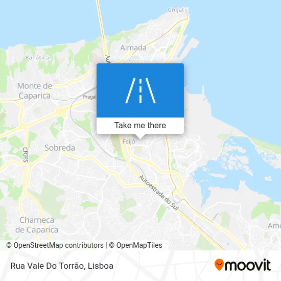 Rua Vale Do Torrão map