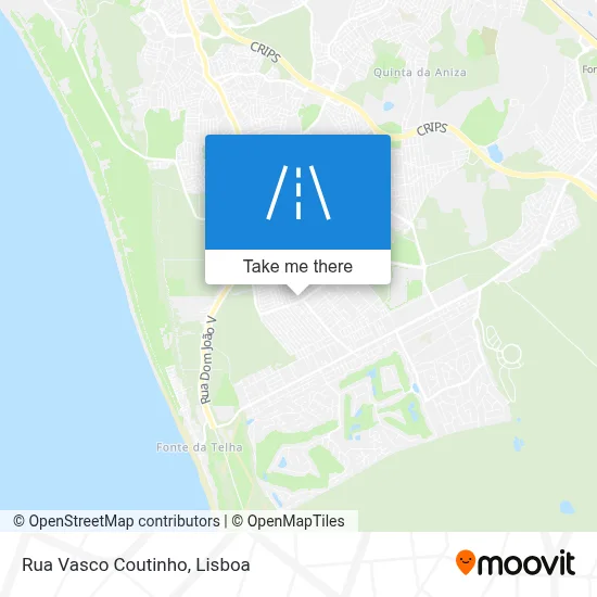 Rua Vasco Coutinho map