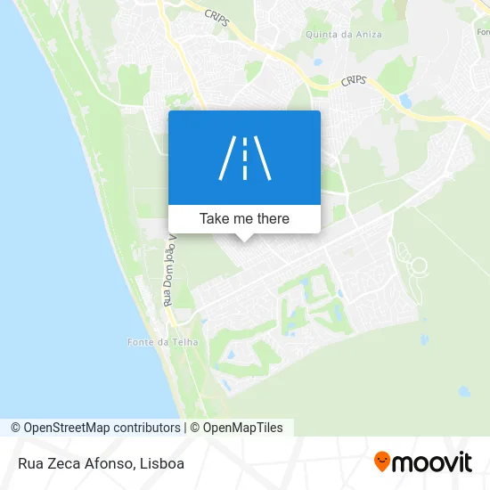 Rua Zeca Afonso map