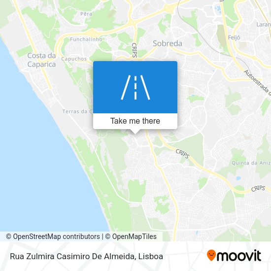 Rua Zulmira Casimiro De Almeida mapa