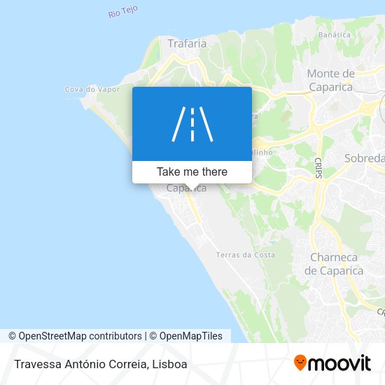 Travessa António Correia mapa