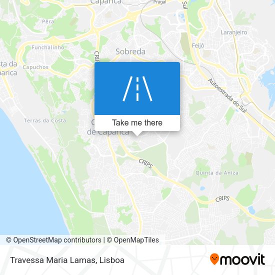 Travessa Maria Lamas mapa