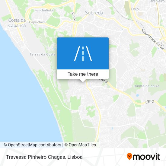 Travessa Pinheiro Chagas mapa