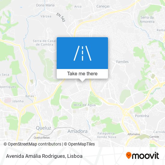 Avenida Amália Rodrigues mapa