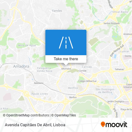 Avenida Capitães De Abril mapa