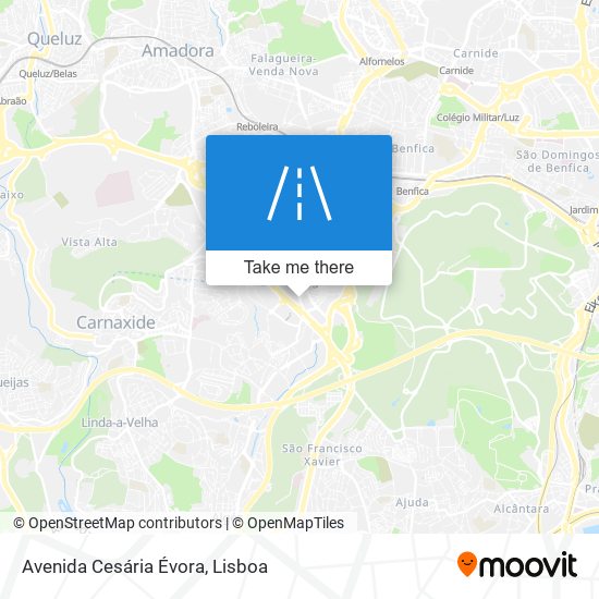 Avenida Cesária Évora mapa