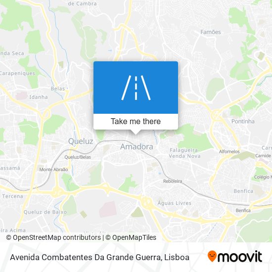 Avenida Combatentes Da Grande Guerra map