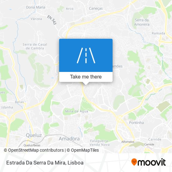 Estrada Da Serra Da Mira map