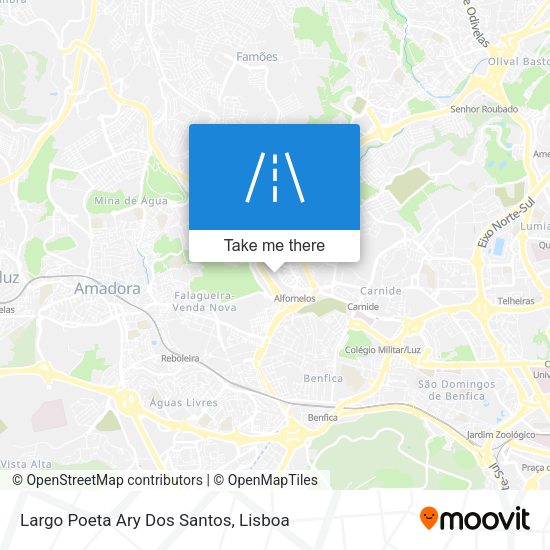 Largo Poeta Ary Dos Santos mapa