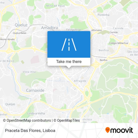 Praceta Das Flores mapa