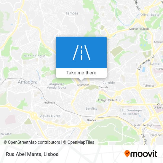 Rua Abel Manta mapa