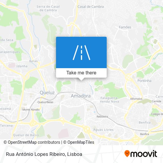 Rua António Lopes Ribeiro mapa