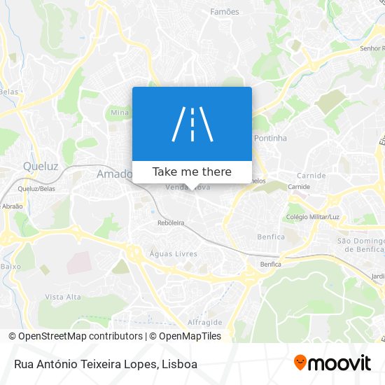 Rua António Teixeira Lopes mapa