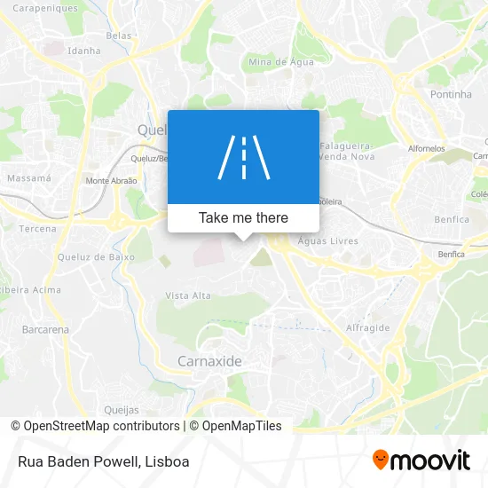 Rua Baden Powell map