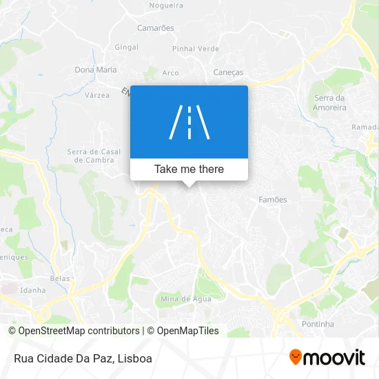 Rua Cidade Da Paz map