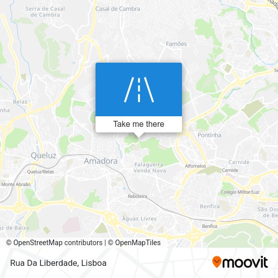Rua Da Liberdade mapa