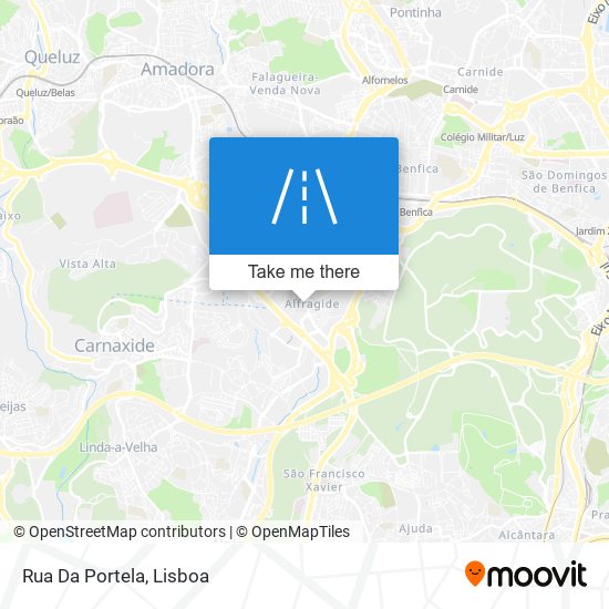 Rua Da Portela map