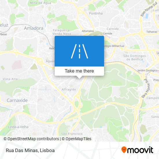 Rua Das Minas map