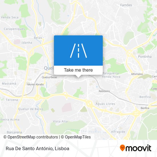 Rua De Santo António mapa