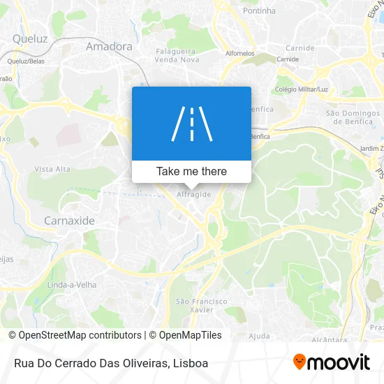 Rua Do Cerrado Das Oliveiras map