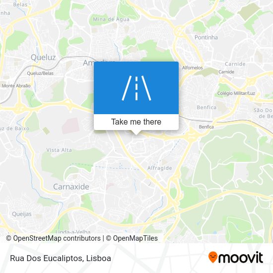 Rua Dos Eucaliptos mapa