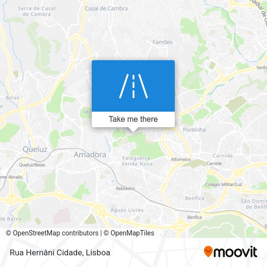 Rua Hernâni Cidade map