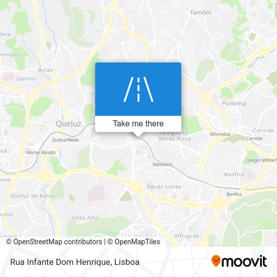 Rua Infante Dom Henrique map
