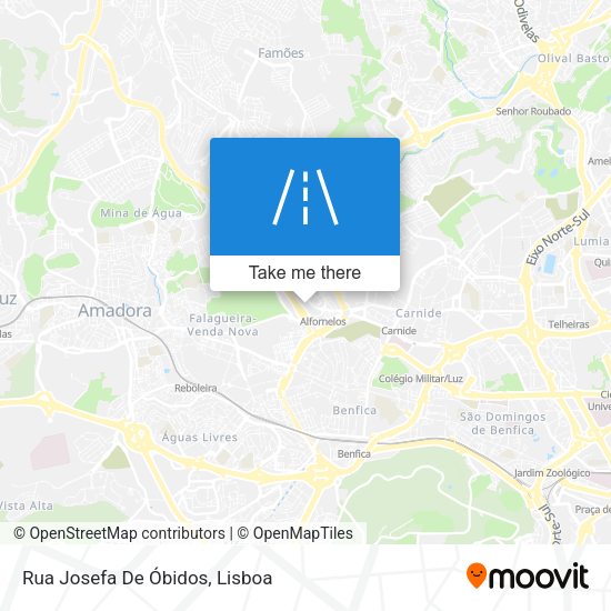 Rua Josefa De Óbidos mapa