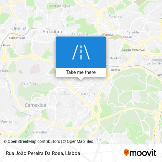 Rua João Pereira Da Rosa mapa