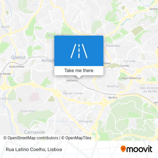 Rua Latino Coelho mapa