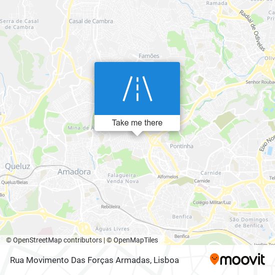 Rua Movimento Das Forças Armadas map